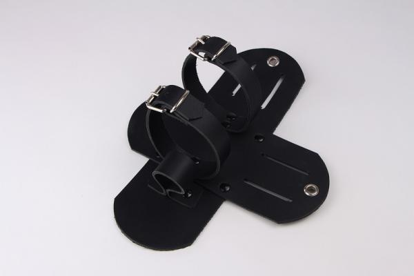 Leather bag for holding the drive motor